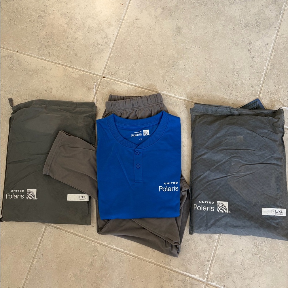 ๐ฑ๐6 Sets of Brand New Unisex Unite Airlines POLARIS Business First Class Pajamas - Picture 4 of 6